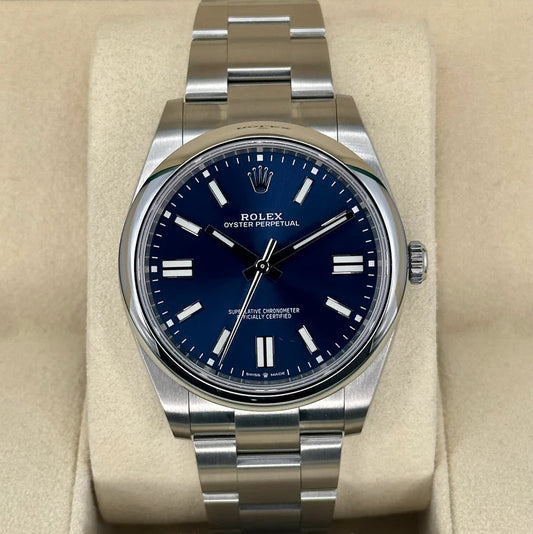 Rolex Oyster Perpetual 41mm Blue Dial 124300