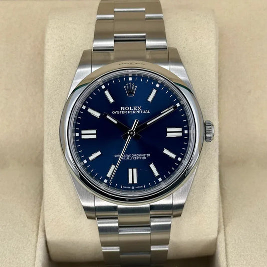 Rolex Oyster Perpetual 41mm Blue Dial 124300