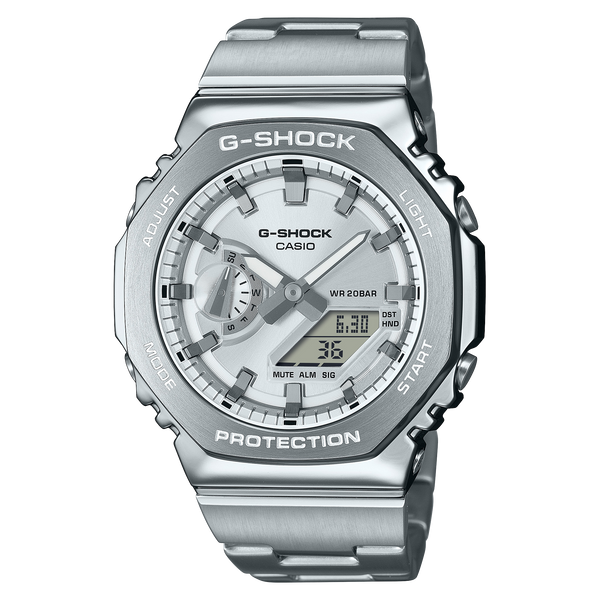 CASIO G-SHOCK Tough Solar シルバー Casio G-Shock GMW Full Metal Series Silver Square Face GMW-B5000D