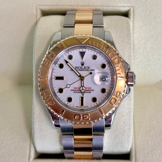 Rolex Yacht-Master 40 White Dial | Two-Tone Oystersteel & 18K Yellow Gold | Ref. 16623 | 2008 | Complete Set