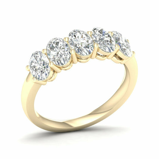 5-Stone Band (Oval) LRA04127-4Y