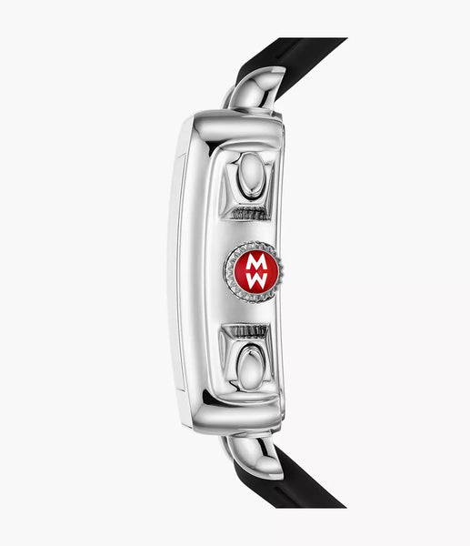 Deco Sport Chronograph Stainless Steel Black Silicone Watch