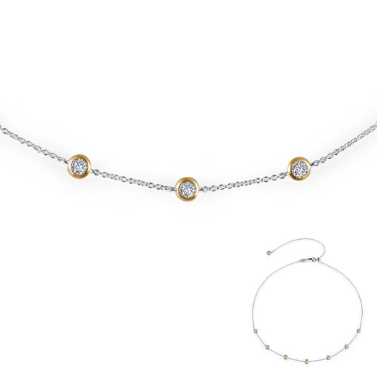 Lafonn 7 Symbols Of Joy Diamond Necklace N0113CLT18