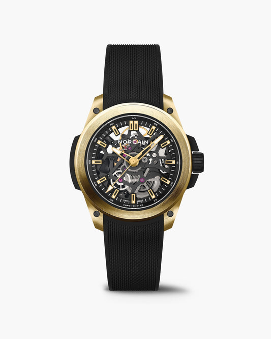Norqain Wild One Skeleton 39Mm Yellow Gold Limited Edition N3001.07G06.B01