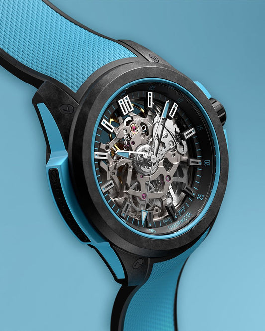Norqain Wild One Skeleton 39Mm Sky Blue N3001.07Q02.B02