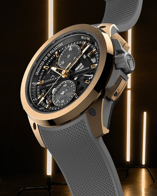 Norqain Wild ONE Skeleton Chrono Red Gold Limited Edition N3002.40G01.B01