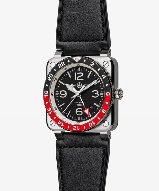 BR-03 GMT Black 42 MM BR0393-BL-ST/SCA