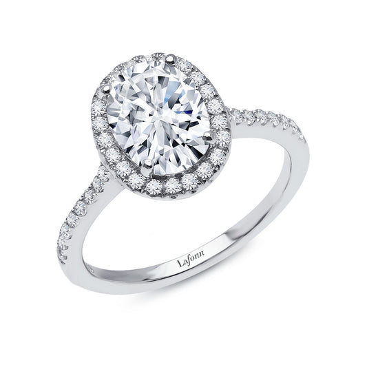 Lafonn Classic Oval Diamond Ring R2013CLP06