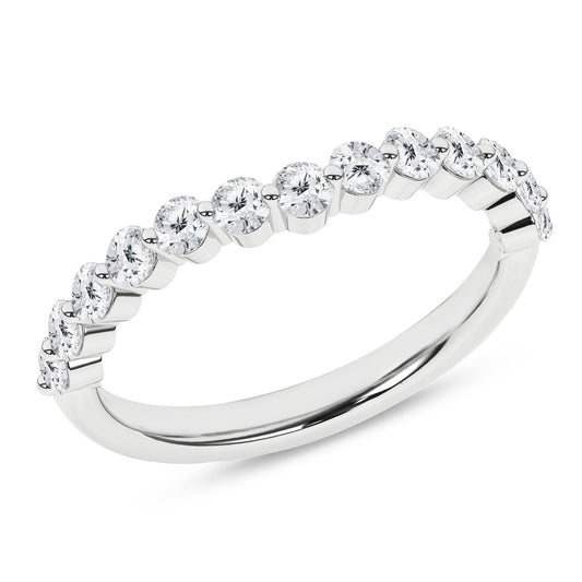 Single Shared-Prong Matching Wedding Band (Round) RA16424-4W