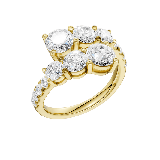 Bypass Diamond Ring (Round) RF28708-4Y