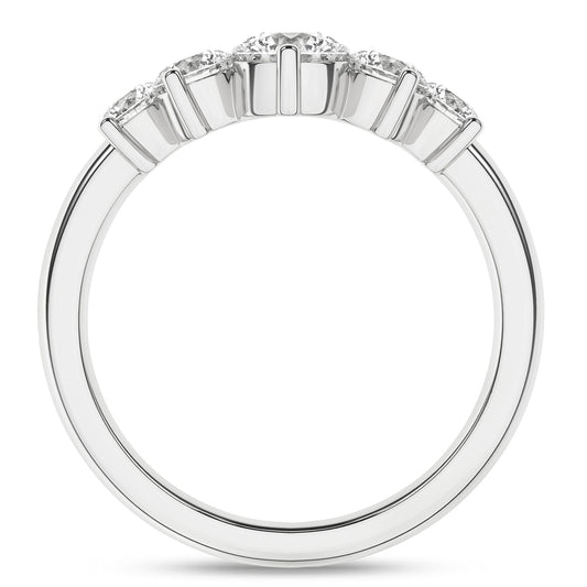5-Stone Contour Band (Round) RW01449-4W