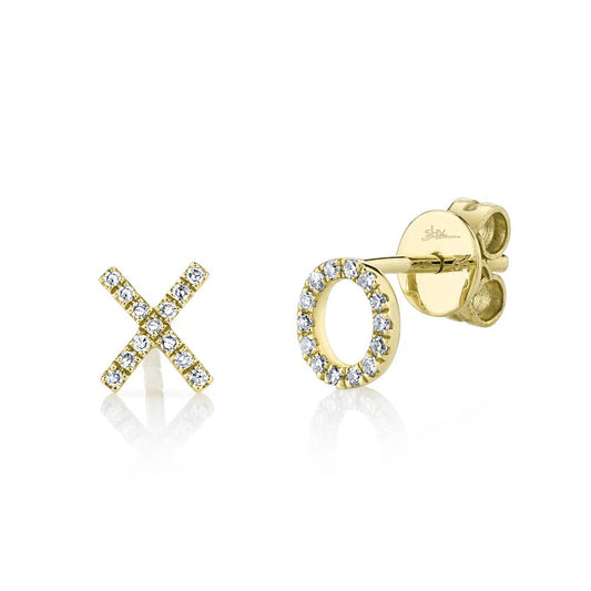 shy-creation-0-09ct-diamond-xo-stud-earring-sc55001360