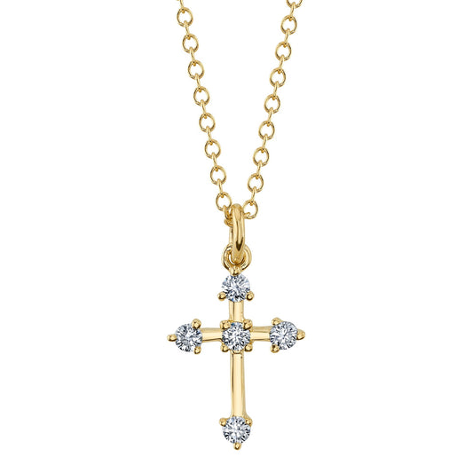 shy-creation-0-13ct-diamond-cross-necklace-sc55024185