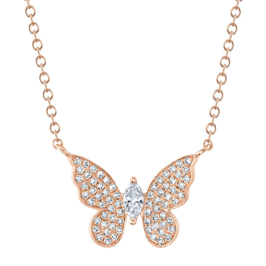 shy-creation-0-23ct-diamond-marquise-butterfly-necklace-sc55024534