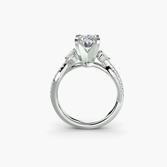 The Twist PavΓ© Ring