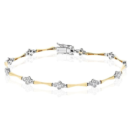 Bracelet in 14k Gold with Diamonds ZB838