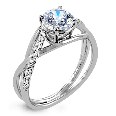 Engagement Ring in 14k Gold with Diamonds ZR1378