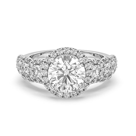 Engagement Ring in 14k Gold with Diamonds ZR1494