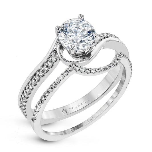 Wedding Set in 14k Gold with Diamonds ZR1726