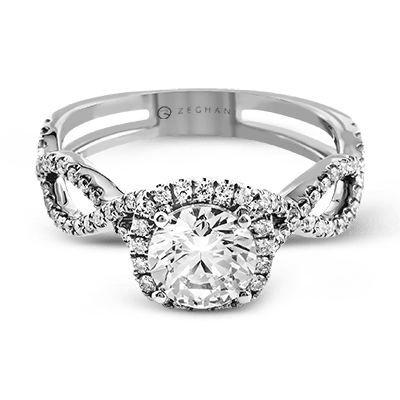 Engagement Ring in 14k Gold with Diamonds ZR629