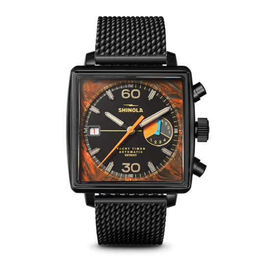 Mackinac Night Race Automatic Chronograph Watch S0120492811-1-BlkOng-40-CHE