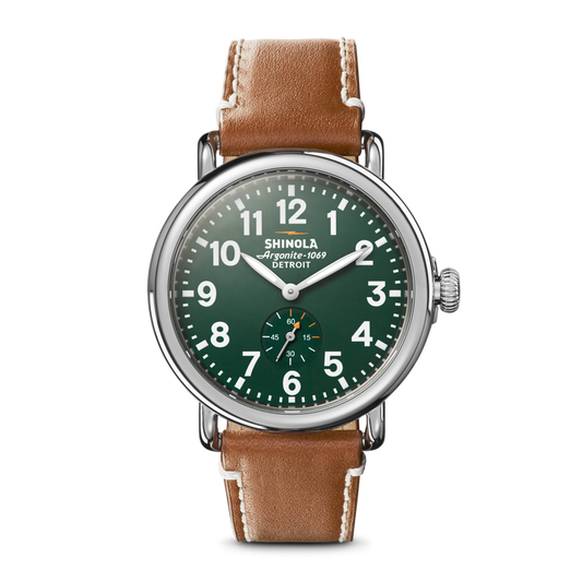 Shinola Engravable Runwell Watch S0120242428-1-Grn-41-USA