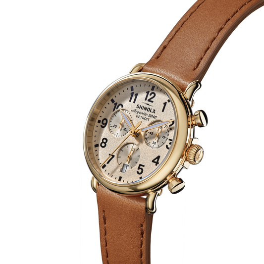 Shinola Runwell Chronograph Watch S0120315255-1-Crm-37-USA