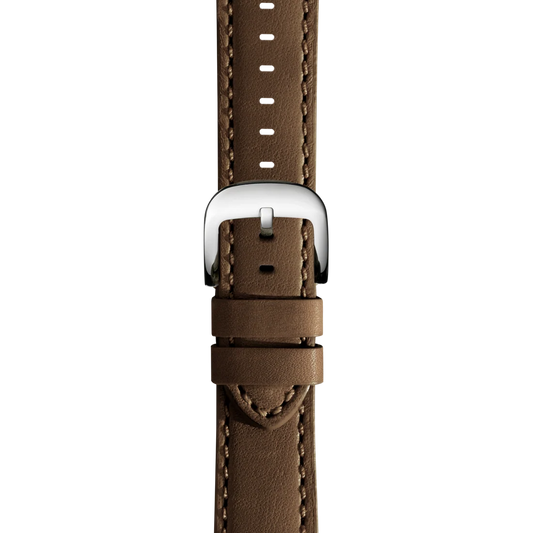 20mm Dark Nut Brown Leather Watch Strap S1120116832-1-DkNutBrn-20\18-USA