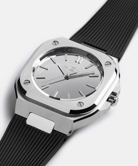 Bell & Ross BR-05 Grey Mirror Steel 40 mm - BR05A-MI-ST/SRB