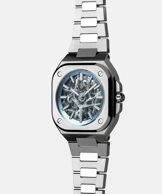 BR-05 Skeleton Arctic Blue 40 MM BR05A-AB-SKST/SST