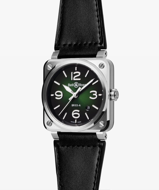 Bell & Ross BR-03 Green Steel BR03A-GN-ST/SCA