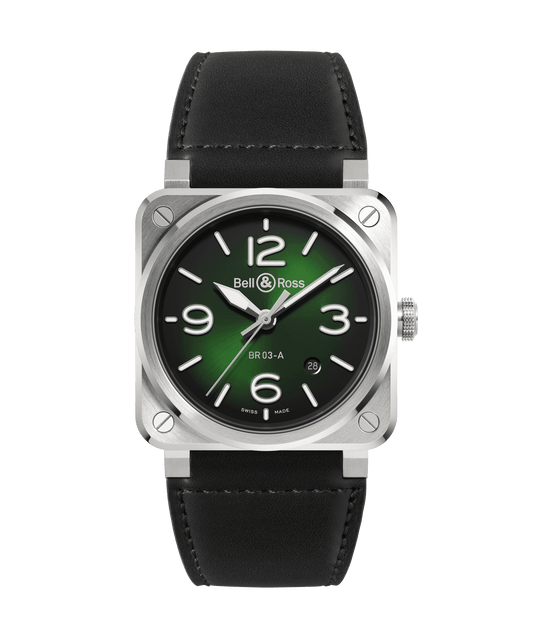Bell & Ross BR-03 Green Steel BR03A-GN-ST/SCA