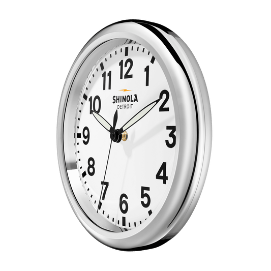 Shinola 14" Runwell Clock S2620240939-1-Wht-14-CHN