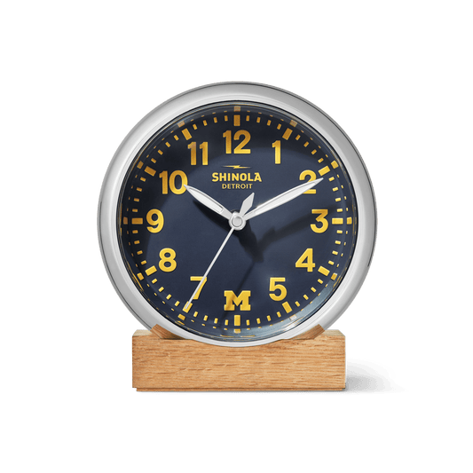 Shinola 6" Runwell Clock S2620231030-1-Blu-6-CHN