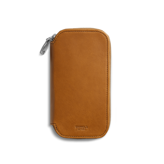 Shinola Leather Travel Watch Case S0320228342-1-Tan-OS-CHN