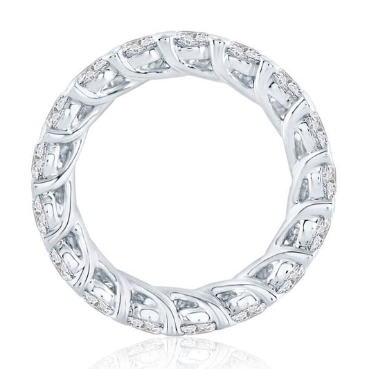 A.Jaffe Stackable Rings Diamond Tipped Shared Prong Anniversary Band WR0834/323