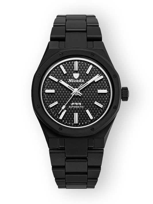Nivada F77 BLACK CERAMIC BRAIDED DIAL 68004A77