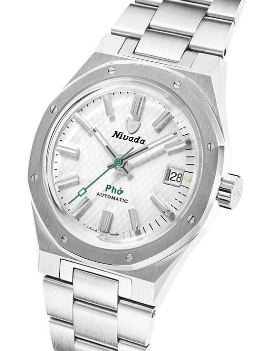 Nivada Bold reinterpretation of the iconic watch F77 PHO