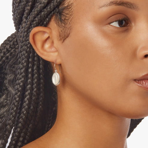 Shinola Jewelry Heirloom Mother Of Pearl Drop Earrings S1820304581-1-StrlngSil-OS-THA