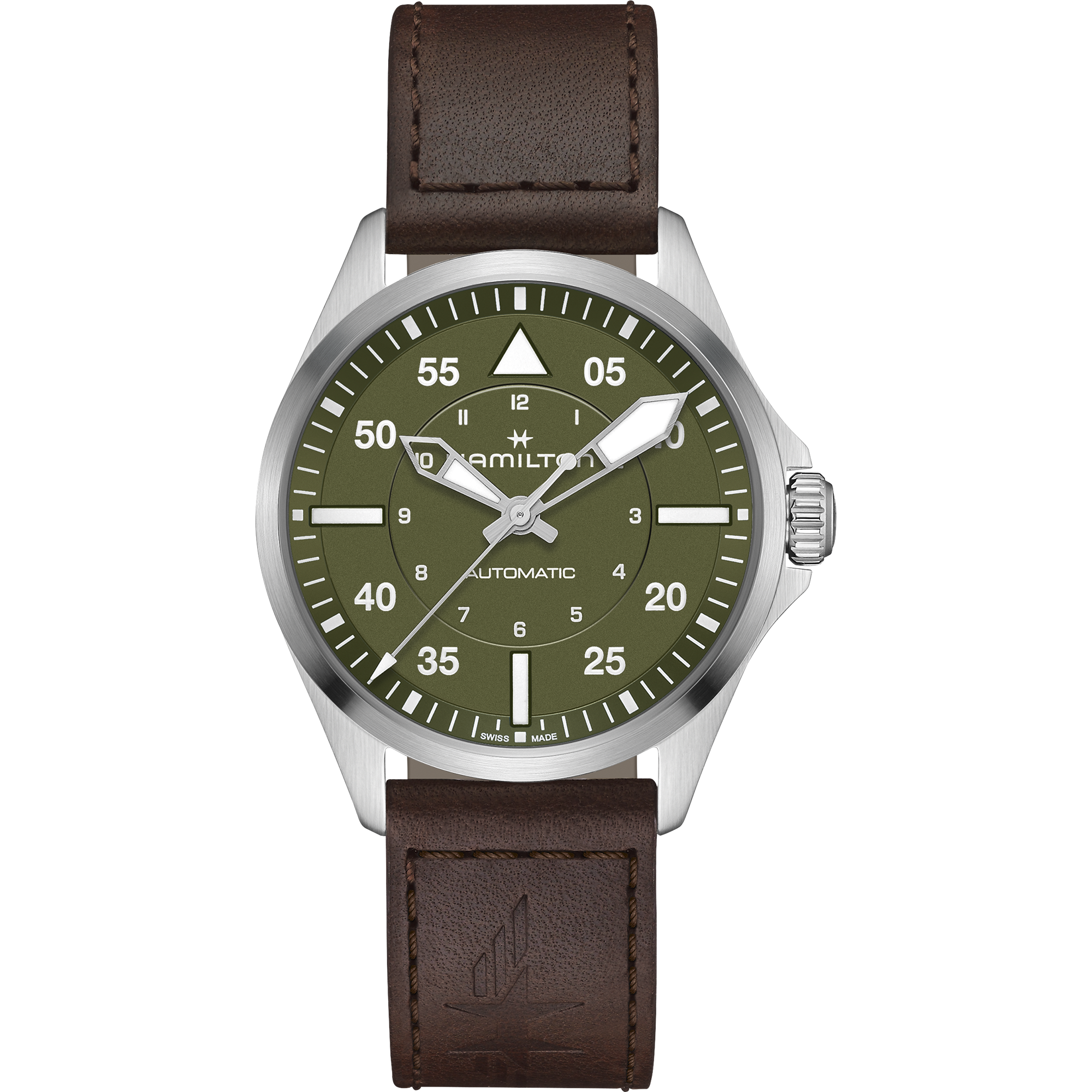 Khaki Aviation Pilot Auto 39mm – AZZI Jewelers