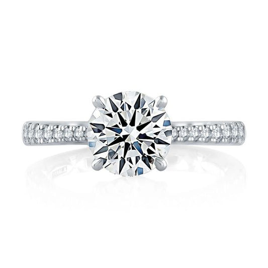 A.Jaffe Engagement Rings Modern Round Quilted Engagement Ring ME2260Q/179