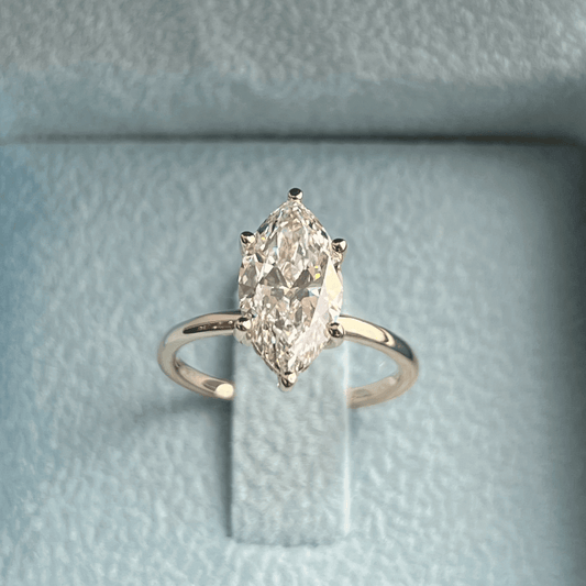 One-of-One Marquise Brilliant Diamond Ring w/ Hidden Halo 83J088842512