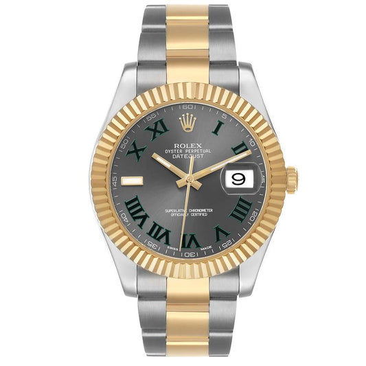 Rolex Datejust II 41 Wimbledon Dial 18k Yellow Gold & Steel Ref: 116333