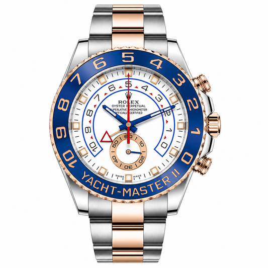 Rolex Yacht-Master II 44 White Dial | Oystersteel & 18K Everose Gold | Ref. 116681 | Complete Set