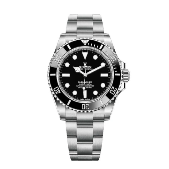 Rolex Submariner 41mm No Date Stainless Steel Black Dial Black