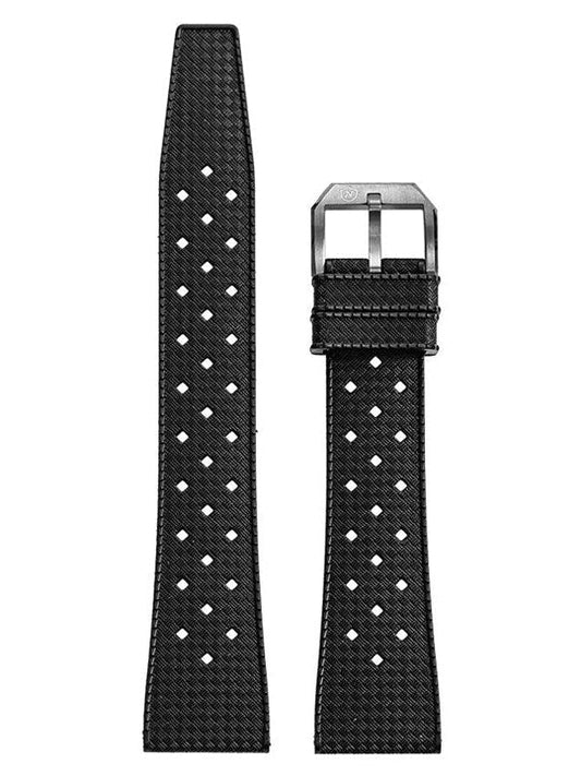 Nivada Tropic Black Rubber Strap Nz01Ab