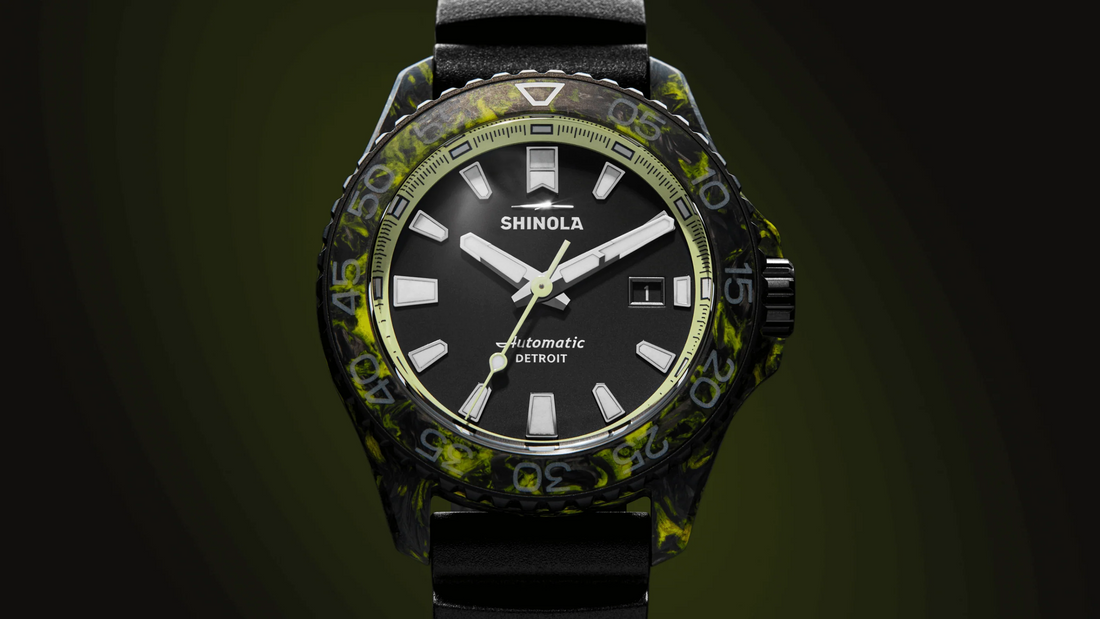 Shinola Forged Carbon Monster Watch