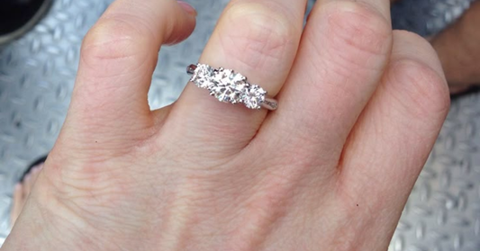 Three Stone Rings: The Ring That Tells Your Past, Present, and Future