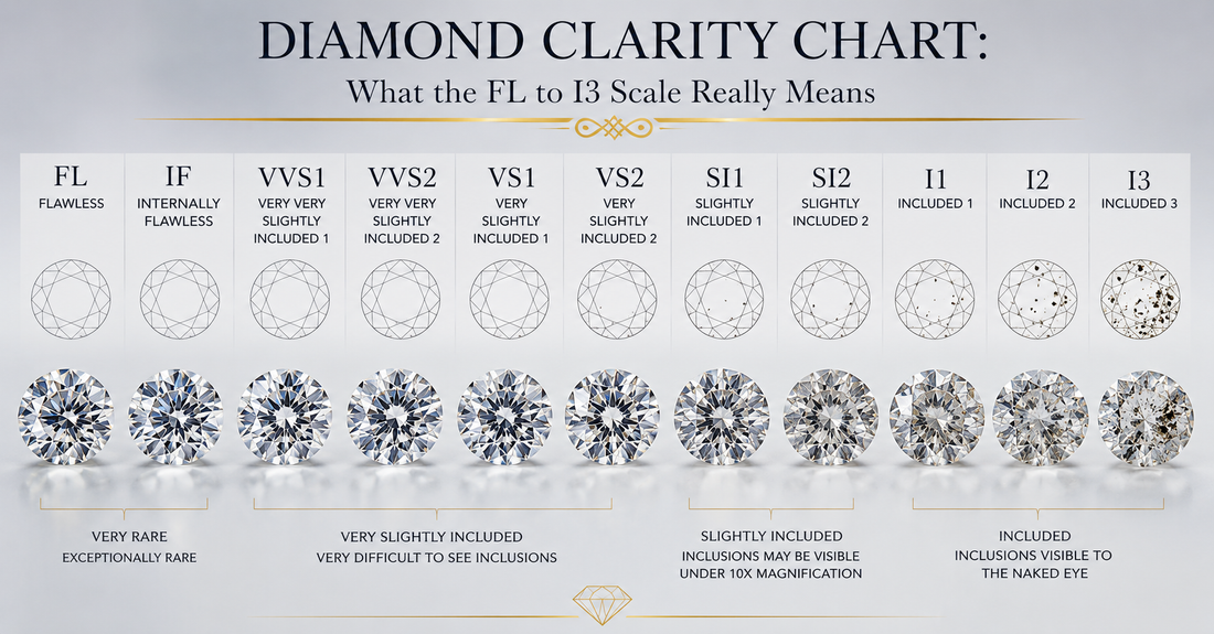 Diamond Clarity Chart: What the FL to I3 Scale Really Means