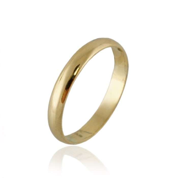 10k Yellow Gold Classic Band Ring for Women